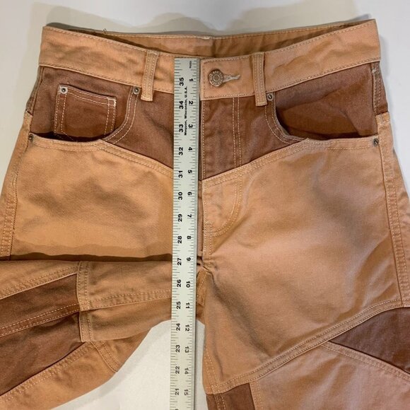 Urban Outfitters BDG Skater Girl Denim in Seamed Sand Jean Shorts SIze 24 - Picture 14 of 15